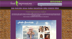 Desktop Screenshot of firstimpressionsalon.net